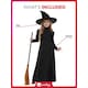 image 5 of Wicked Witch Girls Fancy Dress Costume Kids Medium - Age 7-9