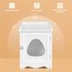 image 6 of Yaheetech Indoor Cat Litter Box Furniture Enclosure White | One Size