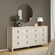 image 8 of Barcelona Double Dresser 4+4 Drawers in Cashmere Cream