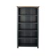 image 4 of Core Products Dunkeld Midnight Blue Tall Bookcase With Wooden Top, H180.0cm x W90.0cm x D30.0cm Blue