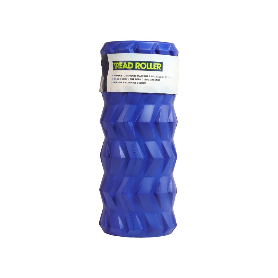 image 1 of Fitness Mad Tread Foam Roller - Deep Tissue EVA Foam Roller for Self-Myofascial Release, 13.5 cm (Black) | Black | Black | One Size