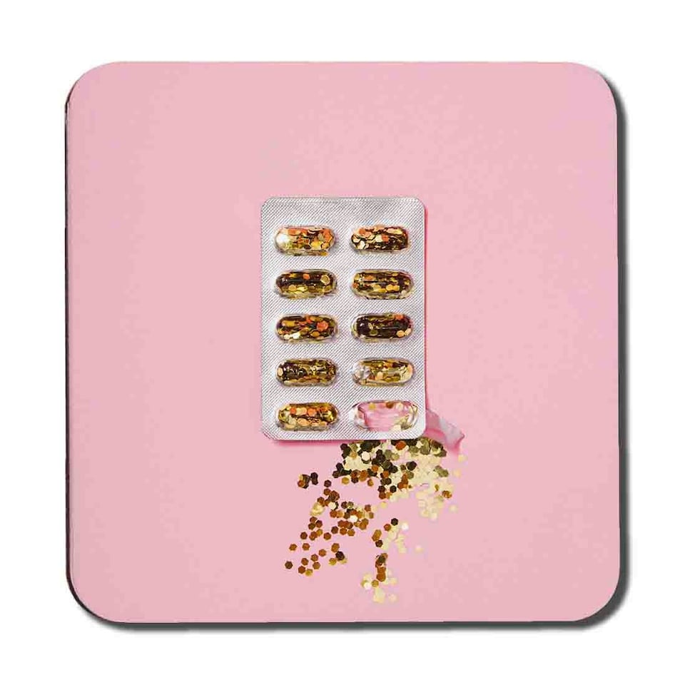 image 1 of Glitter Pills Coaster Set