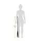 image 3 of Witch Costume - 4 Pcs - Collared Dress, Broom, Cat Toy & Hair Bow | Black | M