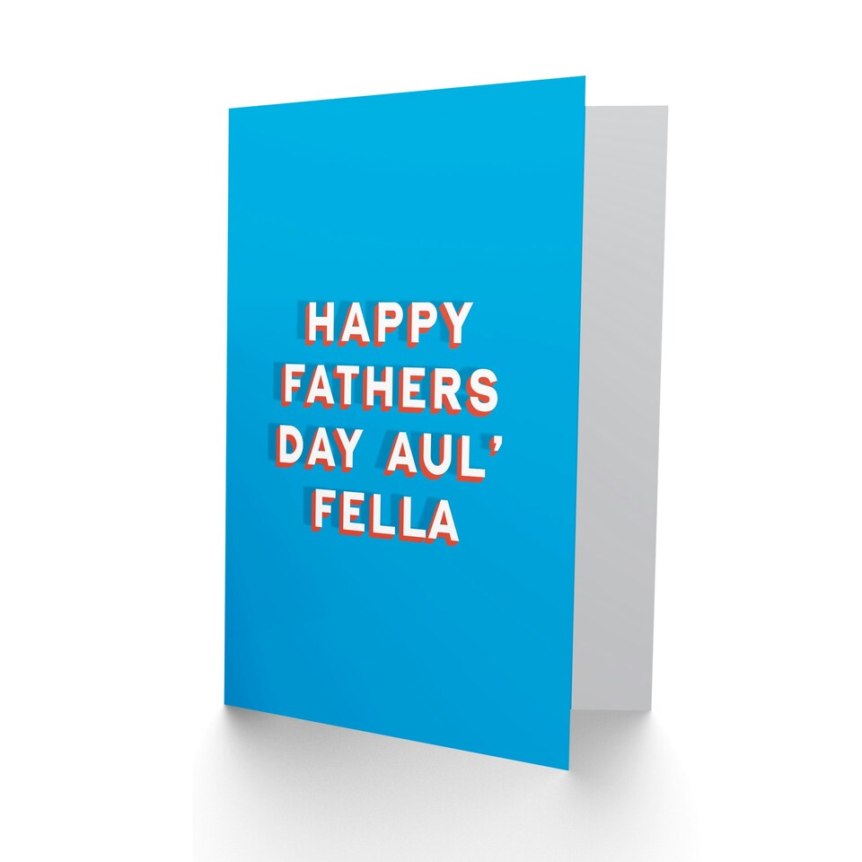 image 1 of Aul Fella Bold Irish Slang Fathers Day Dad Card
