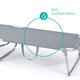 image 4 of Folding Sun Lounger Grey