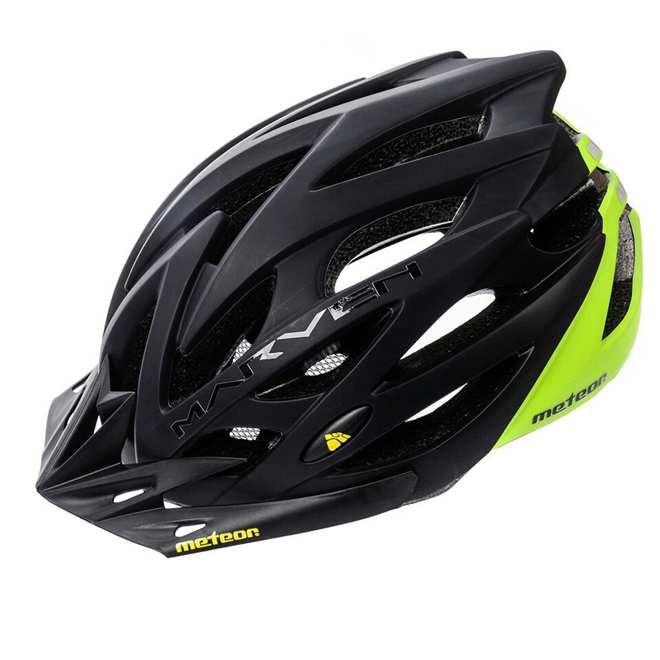 image 1 of Meteor Marven Cycle Helmet MTB Bike Skateboard Scooter Safety Gear Black | Black-Gr | M