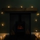 image 3 of 9.5m 400 LED MicroBrights Starburst Christmas Lights with Timer in Red & Vintage Gold