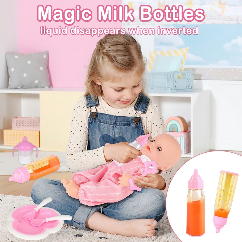 image 1 of Baby Doll Playset Accessories Set
