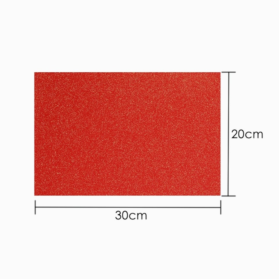 image 1 of Pack of 10 20 x 30cm Glitter Eva Sponge Paper