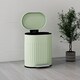 image 8 of HOMCOM 20 Litre Pedal Bin, Fingerprint Proof Kitchen Bin with Soft-close Lid, Metal Rubbish Bin with Foot Pedal and Removable Inner Bucket, Light Green | Green | 1