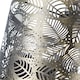 image 8 of Contemporary Antique Brass Metal Pendant Light Shade with Fern Leaf Decoration | Gold | Antique Brass | 1