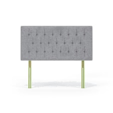 Lona Seal Grey Naples Velvet Headboard Super King | Multi