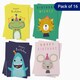 image 1 of Kids' Bold Animals Birthday Card Double Pack – Box of 16 (4 Designs)