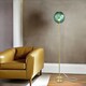 image 6 of Designer Chic Floor Lamp with Brushed Gold Base and Emerald Green Glass Shade | Green