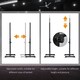 image 3 of HOMCOM Power Rack Weight Stand Bar Barbell Squat Stand Spotter for Home Workout
