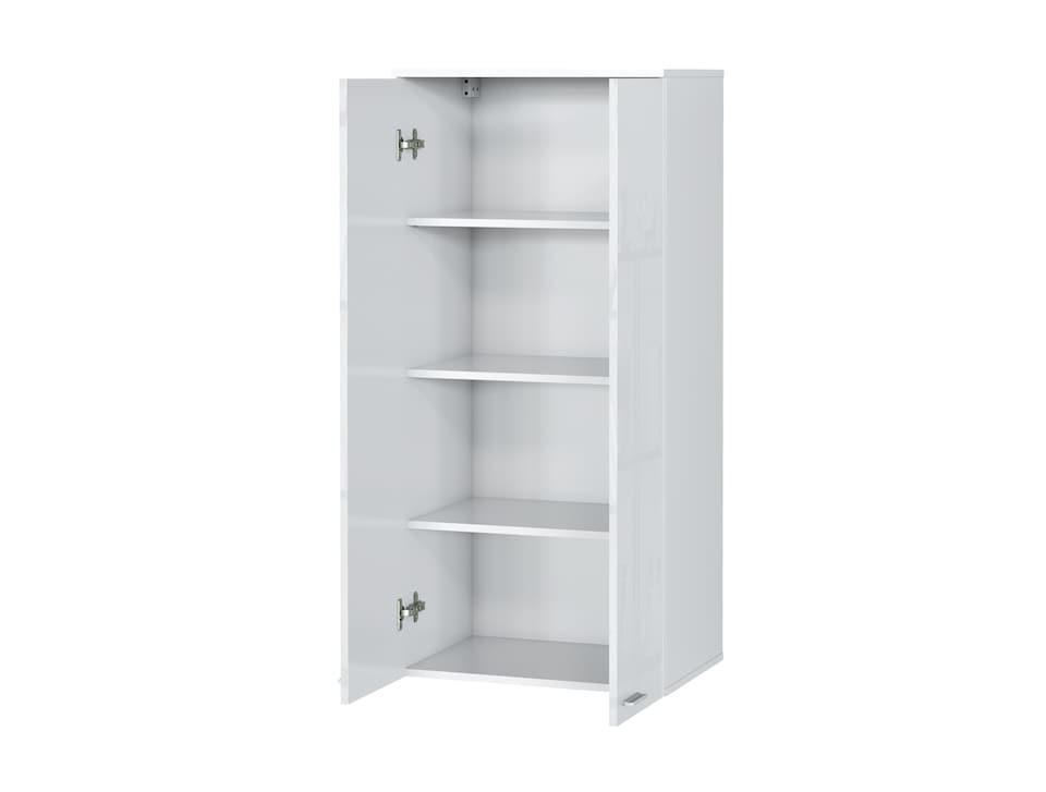 image 1 of Sol Wall Cabinet Unit Storage Cupboard - White Gloss 538x1164mm