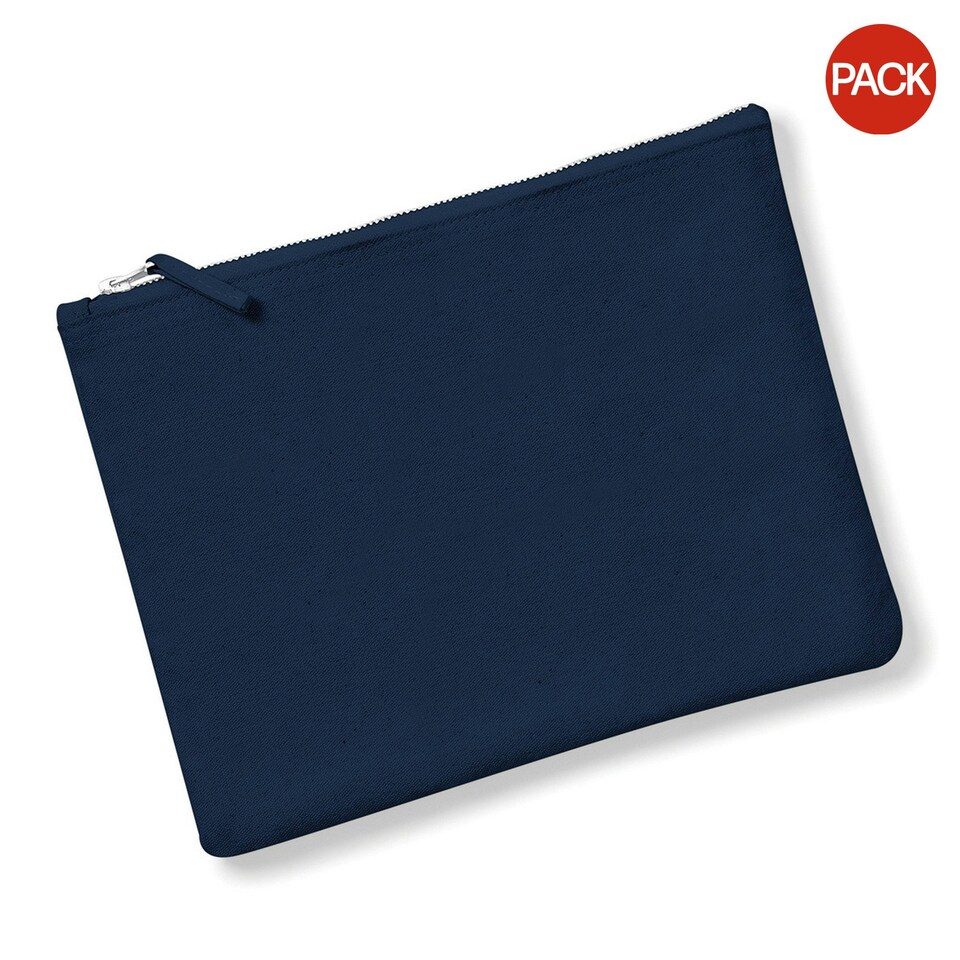 image 1 of Westford Mill Canvas Accessory Case (Pack of 2) - Navy - M | Blue