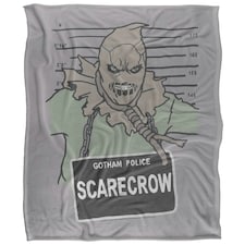 Batman Line Up Scarecrow Blanket - Multicoloured - One Size