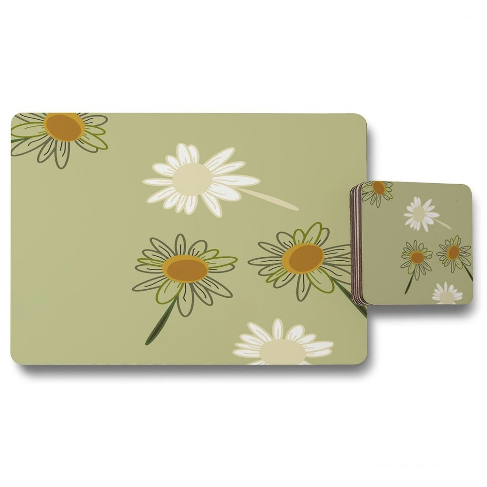 image 1 of Patterns and shapes in the style of scrapbooking (Placemat & Coaster Set)