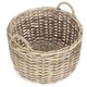 image 2 of Small Curved Base Rattan Storage Basket