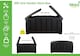 image 6 of Black 115cm x 55cm x 60cm Butterfly Opening Top 300 Litre Large Garden Storage Box Weatherproof with Padlock Hole | Black | Black