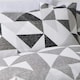 image 3 of OHS Abstract Shapes Reversible Print Soft Duvet Cover Bedding Set, King - Monochrome Multi | Monochrome | King