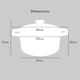 image 5 of Cooks Professional Cast Iron Casserole 20cm | 2.8L Capacity | Enamelled Inside & Out | Graduated Orange