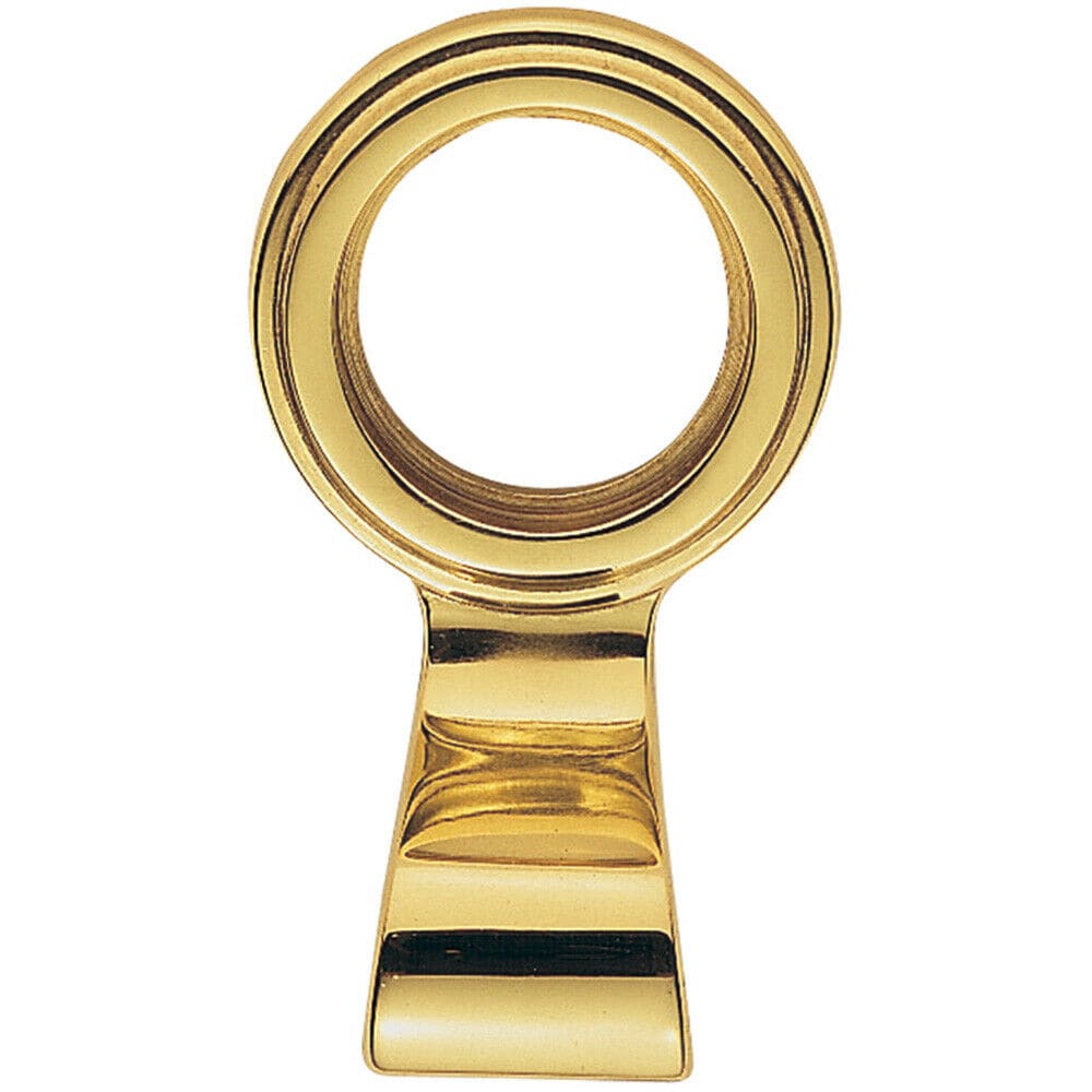 Loops Large Cylinder Latch Pull Night Latch Door Handle 76 x 45mm Polished Brass in Metallics