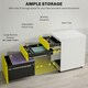 image 3 of Vinsetto 3 Drawer File Cabinet, Lockable Metal Filling Cabinet, Yellow