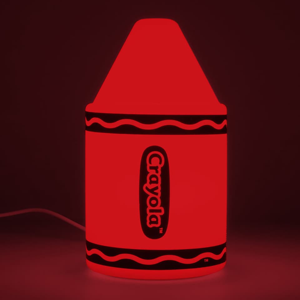 image 1 of Crayola Silicone Rechargeable Night Light, Multicolour Crayon Lamp for Kids, Bedside, Nursery & Classroom  Paladone