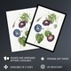 image 2 of Morning Glory Floral Redoute Vintage Huge Wall Art Print 18X24 In