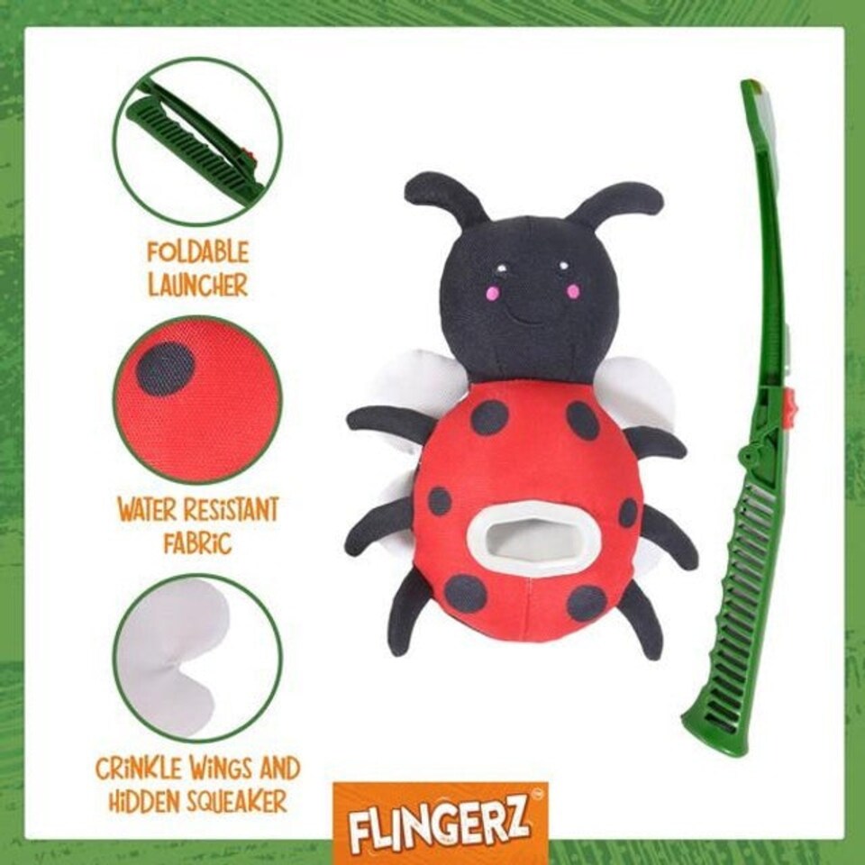 image 1 of Rosewood Flingerz Ladybird Throw Toy