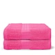 image 9 of OHS 2 x Luxury 100% Cotton 500GSM Bathroom Bath Towel Purple | Lilac | Bath towel