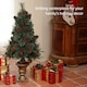 image 3 of HOMCOM 4ft Artificial Christmas Tree with 60 Warm White LED Lights