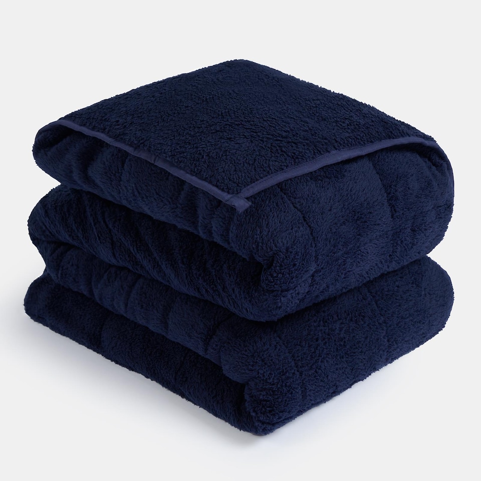 image 1 of OHS Teddy Fleece 8kg Weighted Blanket Sensory Sleep Therapy 150 x 200cm