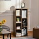 image 2 of HOMCOM Bookcase Modern Bookshelf Cabinet for Home Office Rustic Brown