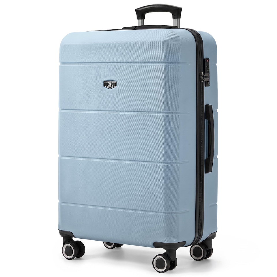 image 1 of Lugg Jetset Lightweight Hard Shell Suitcase ABS 4 Wheels TSA Lock (75x49x29cm)