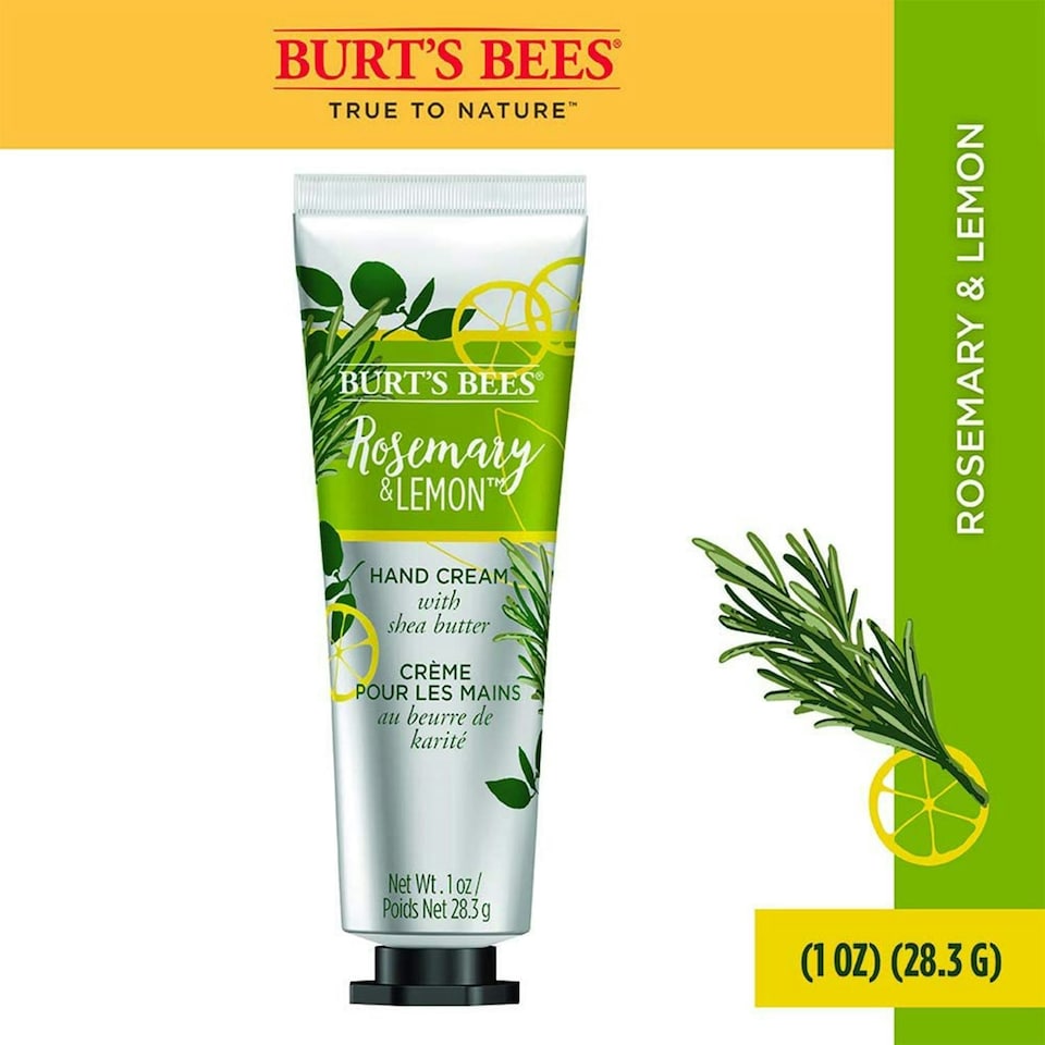 image 1 of BurtS Bees Moisturising Hand Cream with Shea Butter, Rosemary & Lemon 1oz