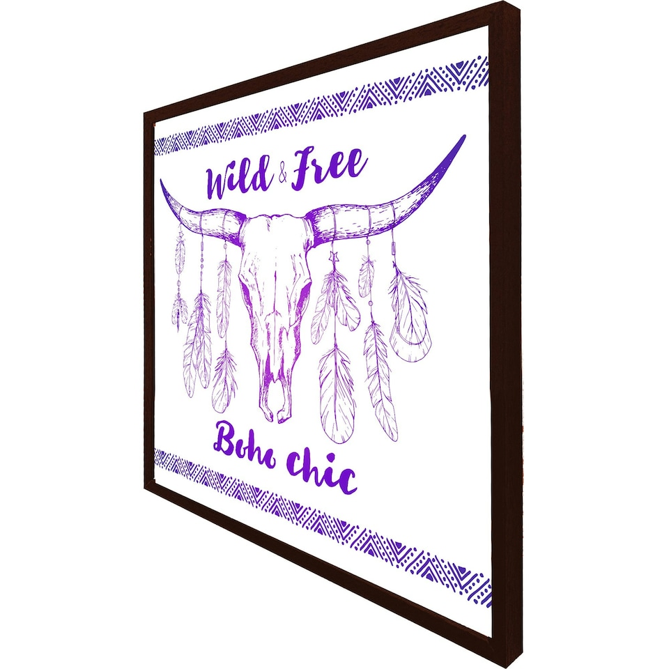 image 1 of Boho chic (Picutre Frame) Brown | Oak | L