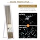 image 10 of HOMCOM Full Length Mirror, Floor Standing or Wall-Mounted Long Mirror, White