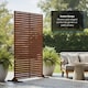 image 7 of Nicoman Metal Slat Indoor Outdoor Privacy Screen with Stand | Bronze | Rusted | 1