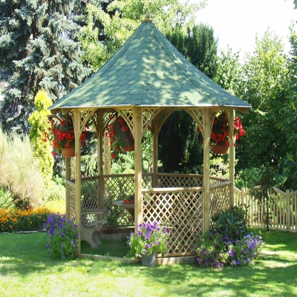 image 1 of Chopin Gazebo (Eco) - Pressure Treated Timber - L356 x W356 x H323 cm