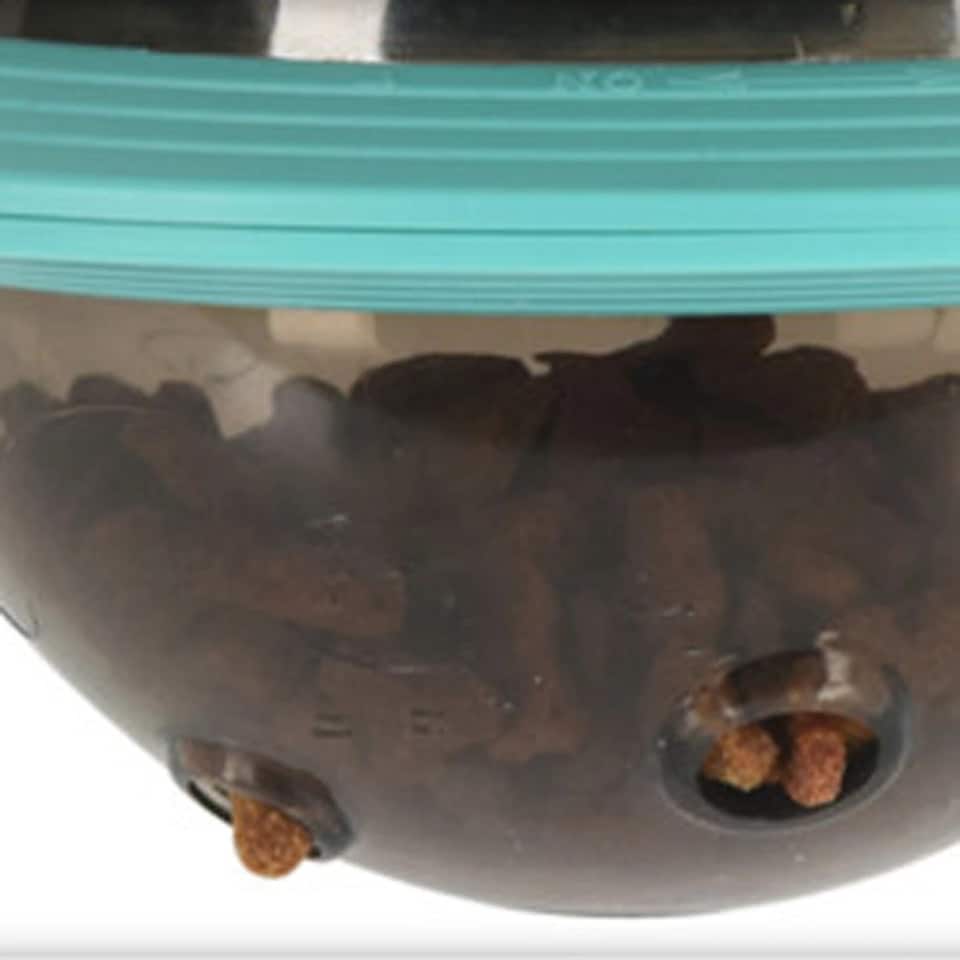 image 1 of Small Pets Cat Treat Dispensing Tumbler Ball Interactive Slow Feeder Play Toy