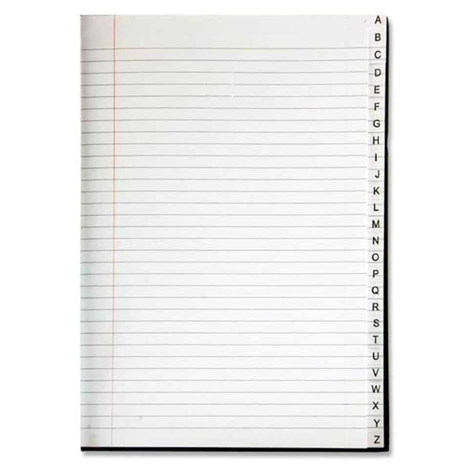 image 1 of A4 192 Pages Ruled A-Z Index Book by Concept