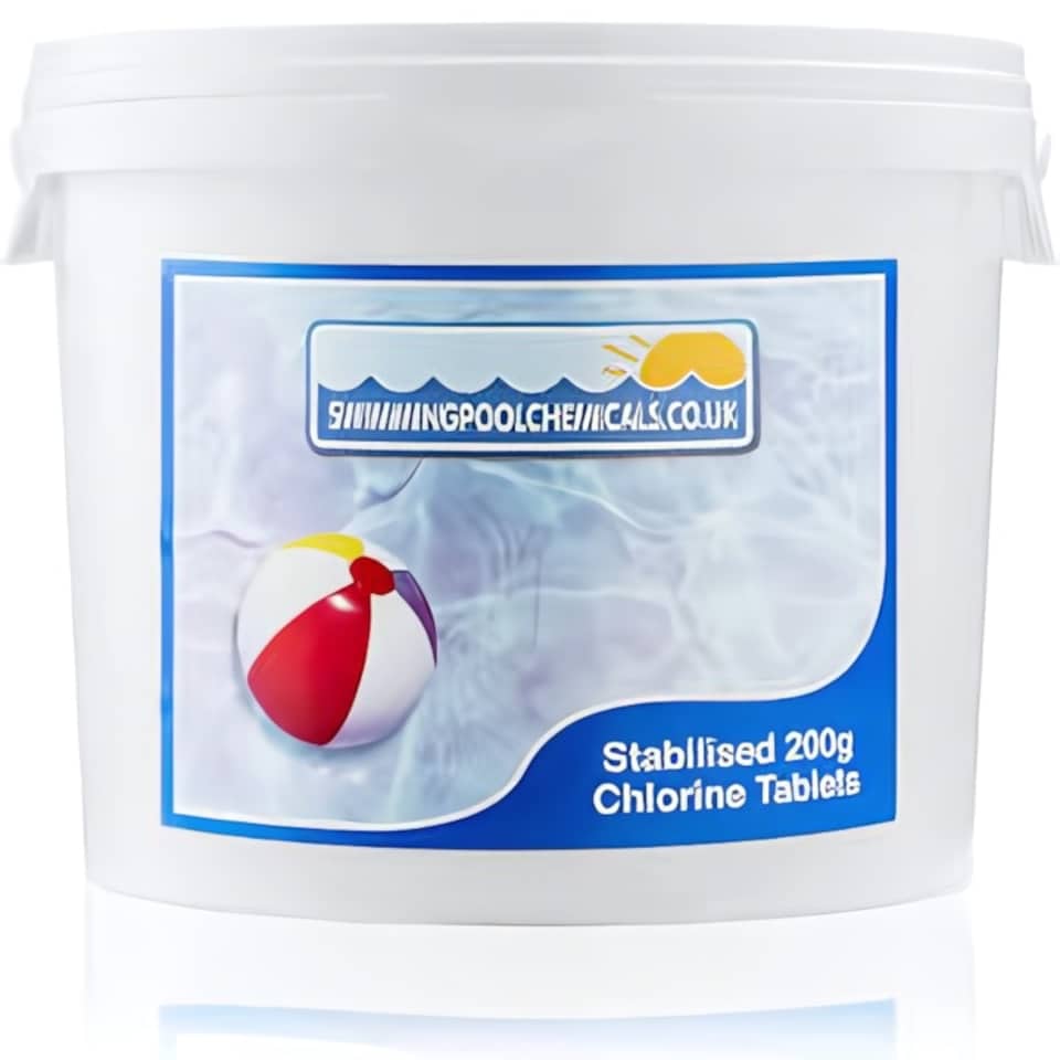 image 1 of 200g Stabilised Chlorine Tablets - Swimming Pool Chemicals - 10kg