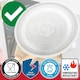 image 3 of SPARES2GO Universal Microwave Turntable Plate Smooth Flat Glass Dish Tray (10.65" / 27cm / 270mm)