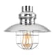 image 1 of ValueLights Penglai Silver Ceiling Pendant Shade & Bulb