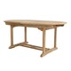 image 5 of Charles Bentley Solid Wooden Teak Garden Patio Oval 6-8 Seater Extendable Table