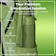 image 2 of Leak Proof 1 Litre Water Bottle, BPA Free, 1000ml (32oz) | Green | Khaki Green | 1L