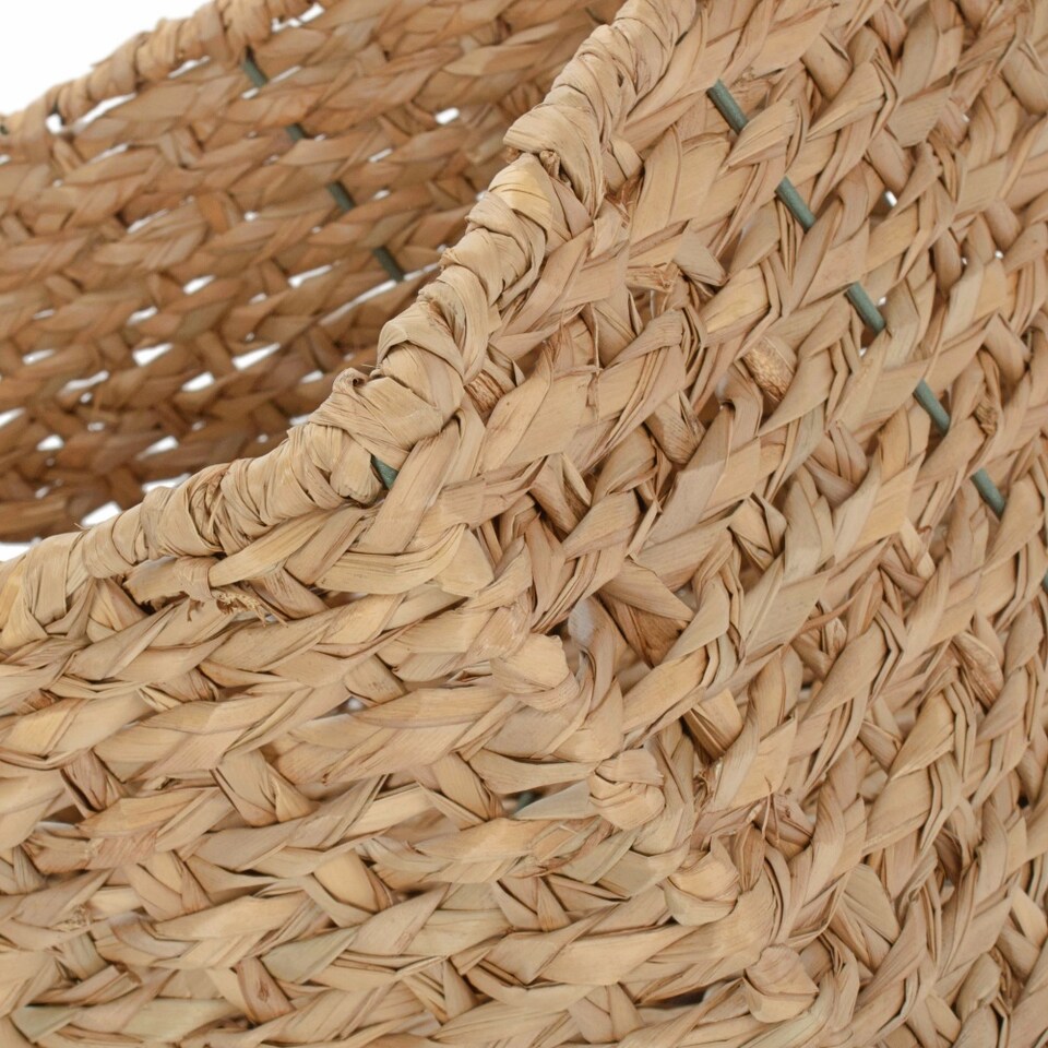 image 1 of Set of 4 Thatch Grass Woven Storage Basket | Green | Green | Not provided